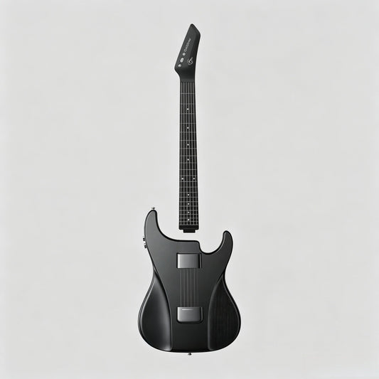 🎸Silent No-Sore-Finger Smart Travel Guitar Black & White for Beginners & Band
