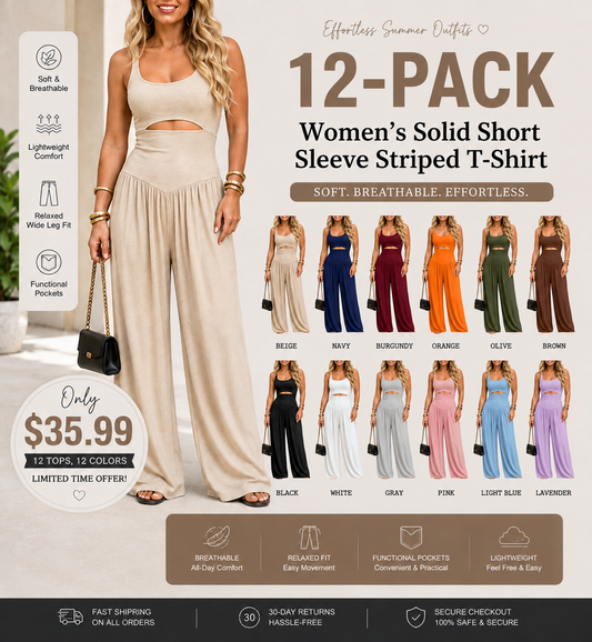Women’s Backless Cut-Out Cami Jumpsuit with Pockets