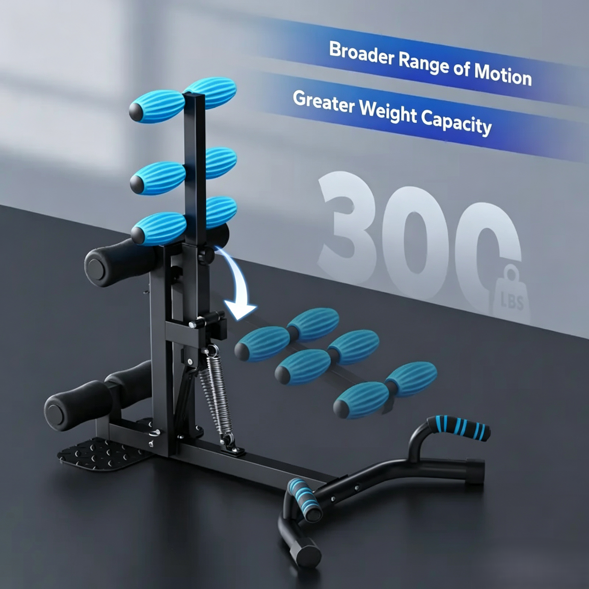 🏋️ All‑in‑One Multi‑Function Deep Squat Trainer | Compact Home Gym, 300‑LBS Capacity, Joint‑Friendly for Glute Lifting, Leg Shaping, Abs & Push‑Ups