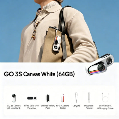 Retro‑Style Thumb‑Size Camera Bundle｜Screen‑Free Street Shooting & 4K Stabilized Footage 🎞️