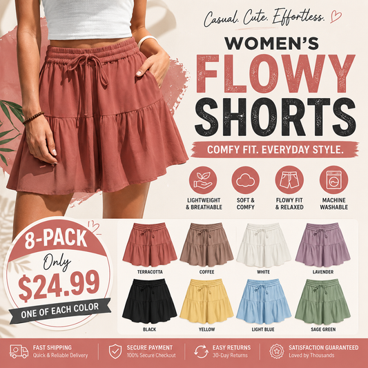 Women's Linen Blend Wide Leg Culotte Shorts