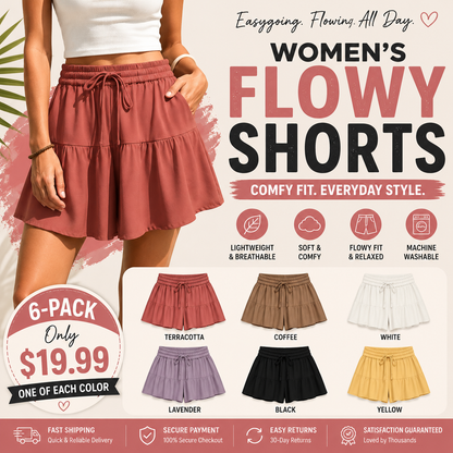 Women's Linen Blend Wide Leg Culotte Shorts