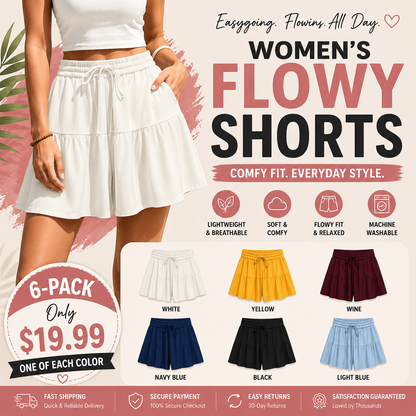 Women's Linen Blend Wide Leg Culotte Shorts