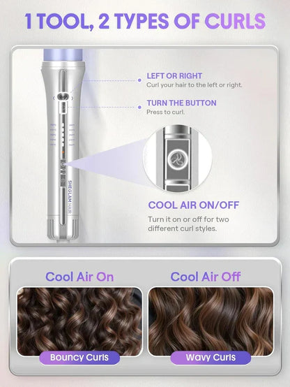 Auto-Rotating Curling Iron with 360° Cool Air