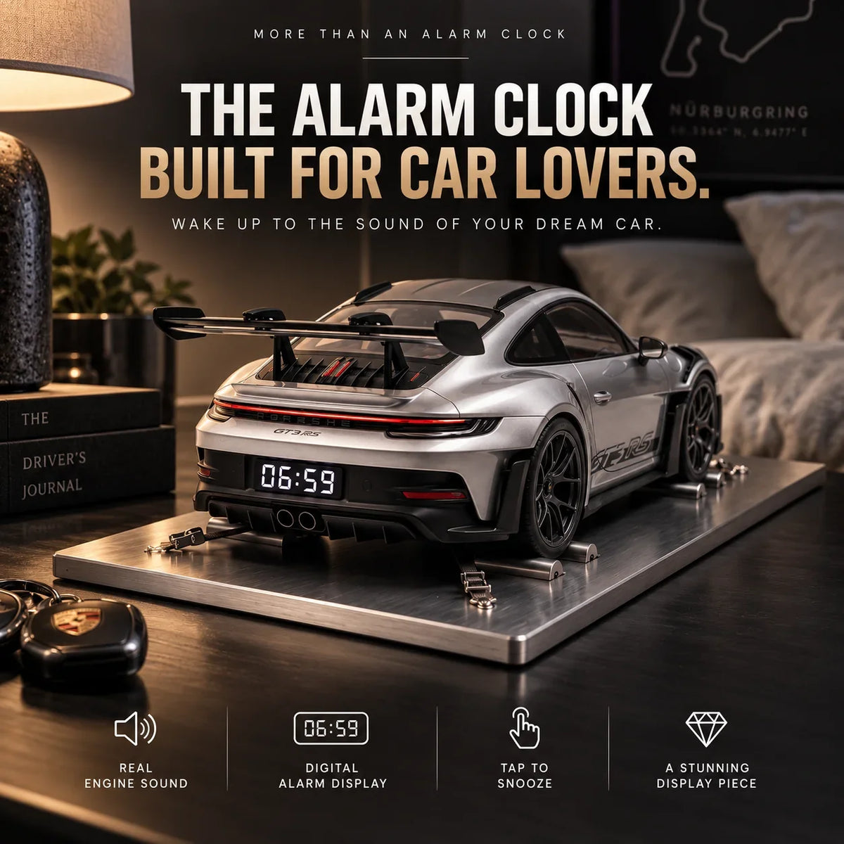 🏎️Wake Up To Real Engine Roar | Car Lover’s Dream Alarm Clock