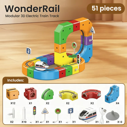 WonderRail: The Modular 3D Train Track for Curious Little Builders