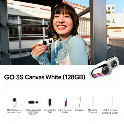 Retro‑Style Thumb‑Size Camera Bundle｜Screen‑Free Street Shooting & 4K Stabilized Footage 🎞️
