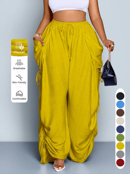 Women's Casual Loose-Fit Wide Leg Pants - All-Season Comfort