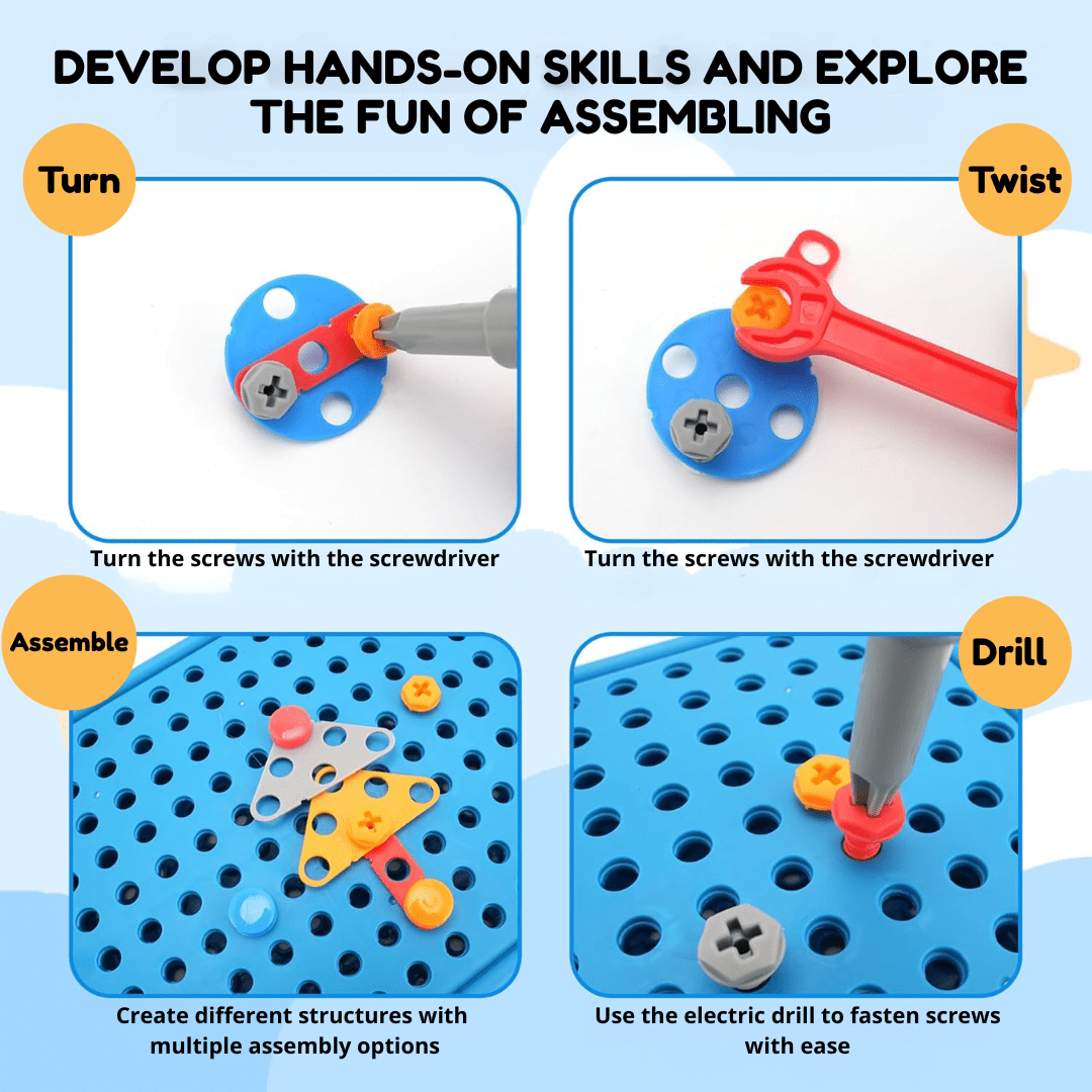 Little Engineer DIY Montessori Tool Box Set