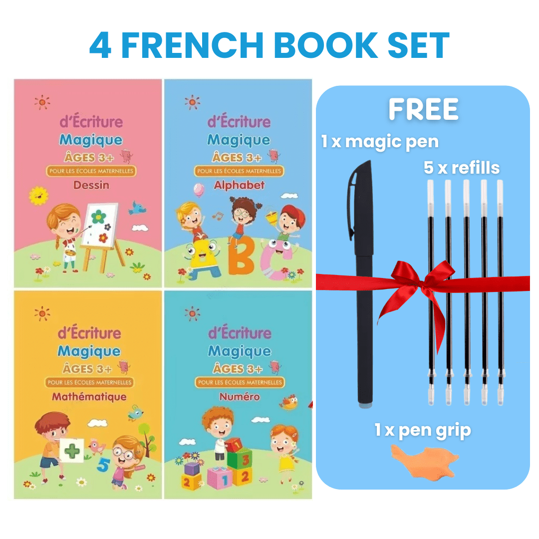 MagicGroove Tracing Book: Reusable Handwriting Practice with Disappearing Ink & Grooves