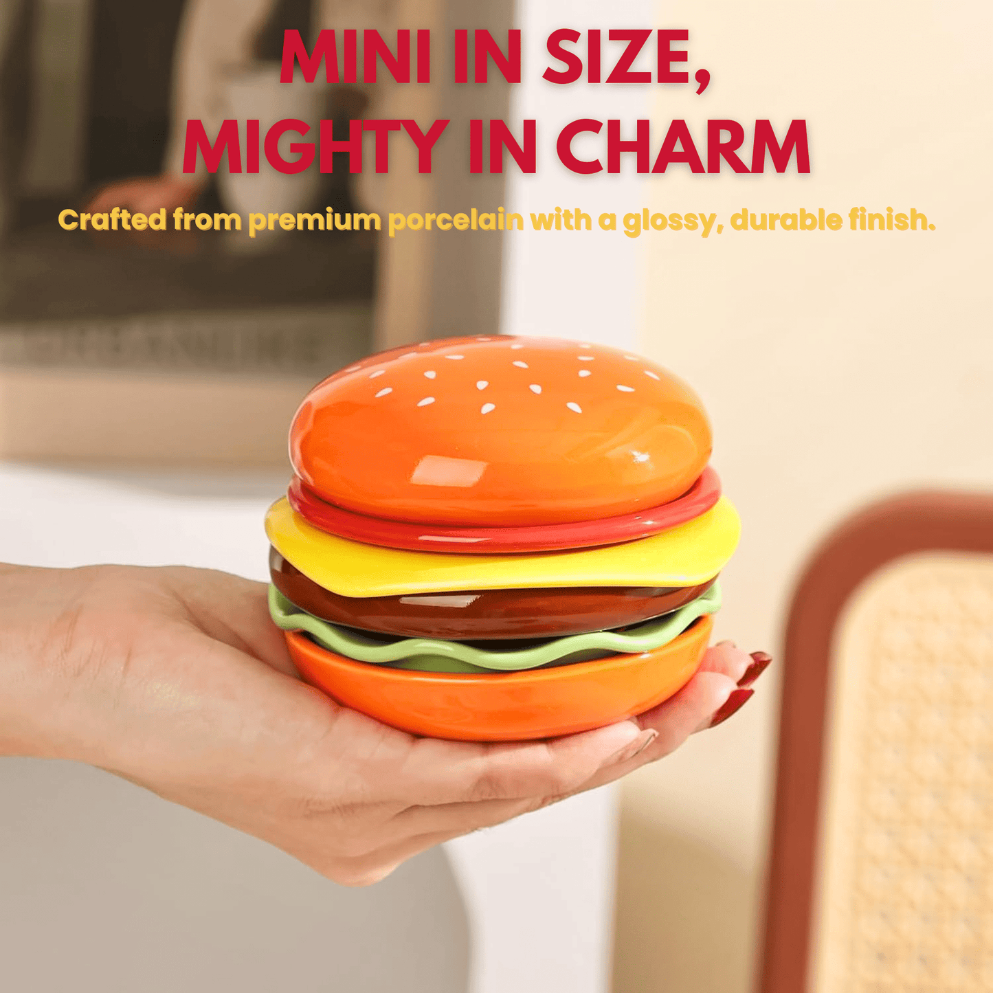 The Burger Stack Collection: Playful Ceramic Sets That Stack into a Perfect Burger