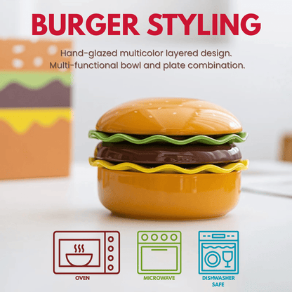 The Burger Stack Collection: Playful Ceramic Sets That Stack into a Perfect Burger