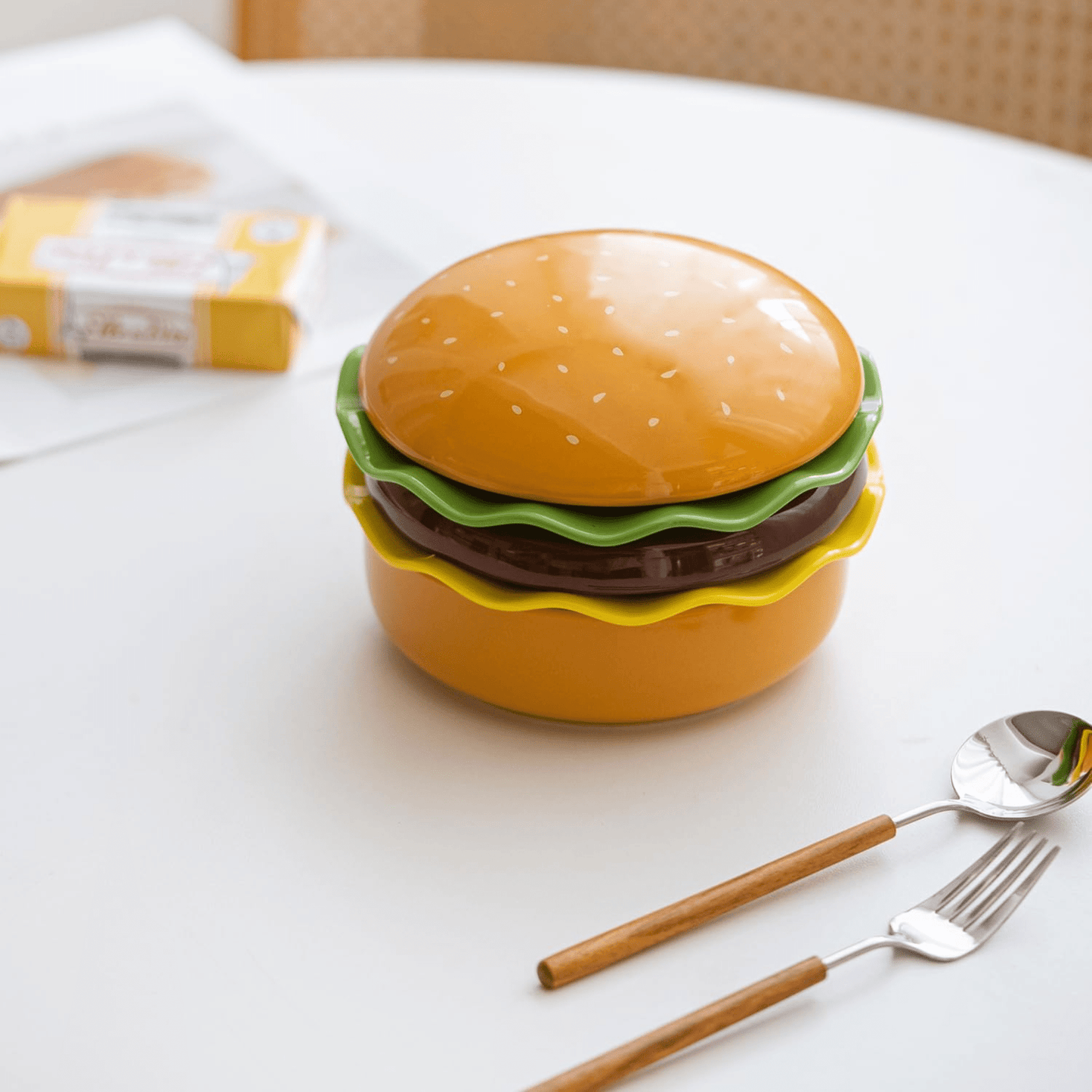 The Burger Stack Collection: Playful Ceramic Sets That Stack into a Perfect Burger